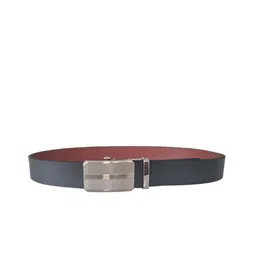 Ultimo Men Textured Leather Reversible Formal Belt-picture-16