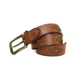 ART N VINTAGE Men Studded Embellished Leather Casual Belt-picture-54