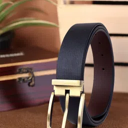 HENEDA Men Textured Leather Formal Belt-16