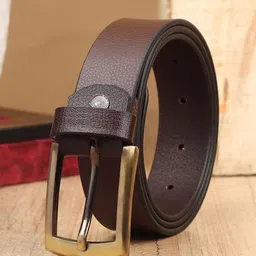 HENEDA Men Textured Leather Formal Belt-image-40