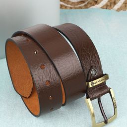 KAEZRI Men Textured Tang Closure Belt-58
