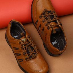 Red Chief Men Brown Textured Formal Boots-picture-19