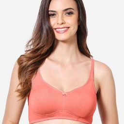 VStar Women Coral Seamless Medium Support Full Coverage T Shirt Bra-52