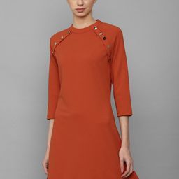 Allen Solly Woman Round Neck A-Line Dress-image-25