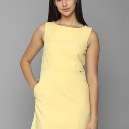 Allen Solly Woman Boat Neck Sleeveless Sheath Dress-image-91