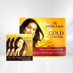 Vediclin Gold Ojas Set Of 10 Face Cleanser-Scrub-Cream-Massage Gel-Pack-Moisture Serum-37