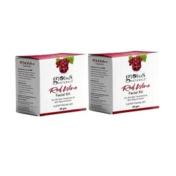 Globus naturals Red Wine Set Of 2 Anti-Ageing  6 Step Facial Kits-40gm Each-13