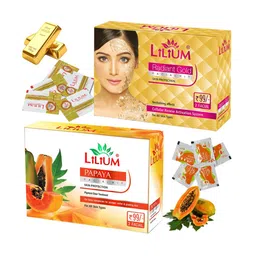 Lilium Gold & Papaya Facial Kit For Cellular Renew Activation System - 60g Each-10