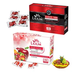 Fruit & D-Oxy Tan Facial Kit For Revitalize Luminous & Effective Anti Sun Tan - 60g Each-7