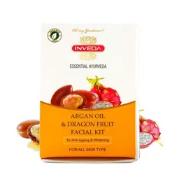 Inveda Set Of 5 Argan Oil & Dragon Fruit Cleanser-Serum-Scrub-Pack-Cream-475ml-13
