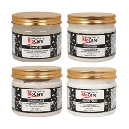 BEAUCODE BIOCARE Set of Diamond Mask-Scrub-Gel-Cream - 500 g Each-3