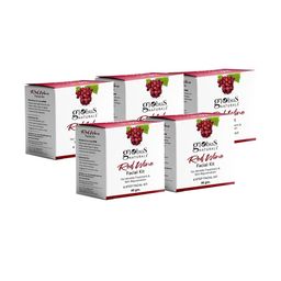 Globus naturals 5-Pcs Red Wine Facial Kit For Anti-Aging - 40g Each-29