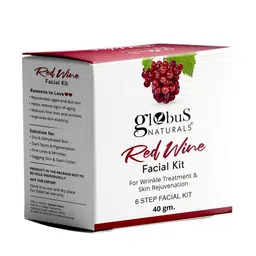 Globus naturals Red-Wine Anti-Ageing 6 Step Facial Kit-40gm-11