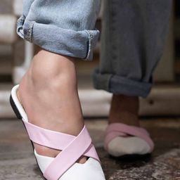Shoetopia Women White Solid Casual Mules-27