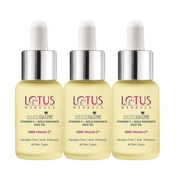Lotus Herbals Set Of 3 WhiteGlow Vitamin C & Gold Radiance Face Oil - 15ml Each-picture-13