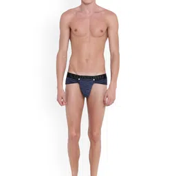 La Intimo Men Abstract Printed Button Glutton Mid-Rise Basic Brief LIBR005 image 3
