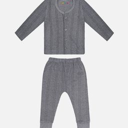 YK X Trampoline Kids Striped Thermal Set-image-22