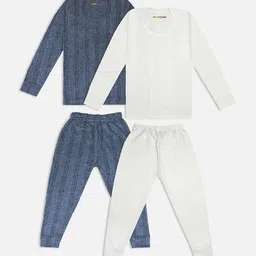YK X Trampoline Infants Pack Of 2 Striped Cotton Thermal Set-image-95