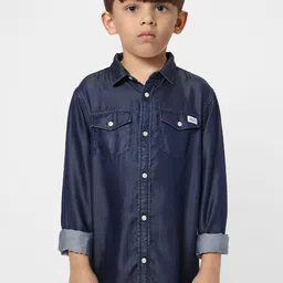 Jack & Jones Boys Blue Casual Shirt-picture-26