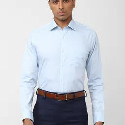 Van Heusen Self Design Pure Cotton Formal Shirt-image-45