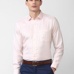 Van Heusen Men Pink Silk Cotton Formal Shirt-image-46
