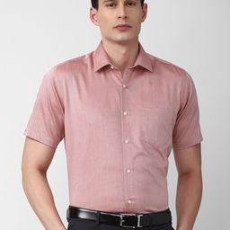 Van Heusen Men Pink Pure Cotton Formal Shirt-image-31