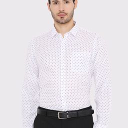 Maharaja India Slim Micro Ditsy Printed Formal Shirt-image-91