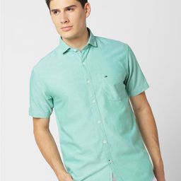 Red Flame Spread Collar Pure Cotton Casual Shirt-image-95