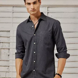 Red Flame Cotton Regular Fit Casual Shirt-image-56