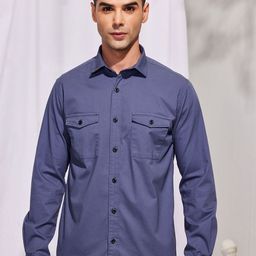 Red Flame Cotton Casual Shirt-image-82