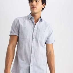 DeFacto Men Comfort Cotton Casual Shirt-image-10