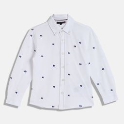 Tommy Hilfiger Boys Button-Down Collar Conversational Printed Cotton Casual Shirt-picture-5