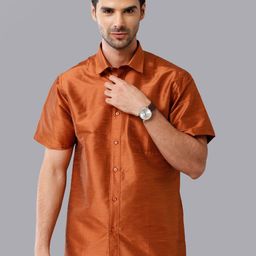 Khoday Williams Spread Collar Classic Opaque Ethnic Shirt-image-62