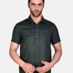 PRINTCULTR Classic Cotton Linen Casual Shirt-image-11