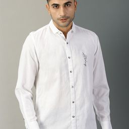 Thomas Scott Typography Printed Classic Regular Fit Casual Shirt-image-51