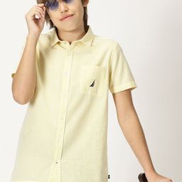 Nautica Boys Classic Opaque Casual Shirt-image-51