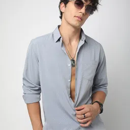 VASTRADO Men Classic Cutaway Collar Micro Ditsy Printed Casual Shirt-image-71