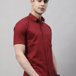 Majestic Man Classic Spread Collar Pure Cotton Slim Fit Casual Shirt-picture-43
