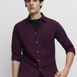 Dennis Lingo Classic Slim Fit Opaque Casual Shirt-image-25