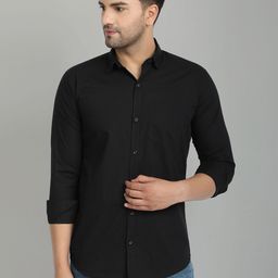 Majestic Man spread collar Long Sleeves Slim Fit Casual Cotton Shirt-image-96