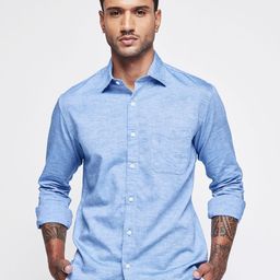 Red Flame Men Slim Fit Solid Spread Collar Casual Shirt-image-71
