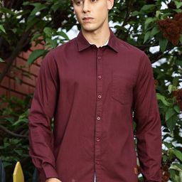 Provogue Spread Collar Slim Fit Cotton Casual Shirt-picture-11
