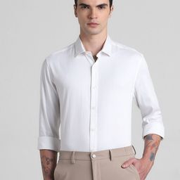 Jack & Jones Spread Collar Slim Fit Cotton Casual Shirt-image-74