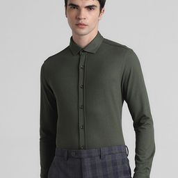 Jack & Jones Slim Fit Spread Collar Long Sleeves Casual Shirt-image-29