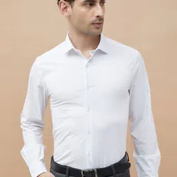 CODE by Lifestyle Men Cutaway Collar Solid Cotton Slim Fit Casual Shirt-image-42