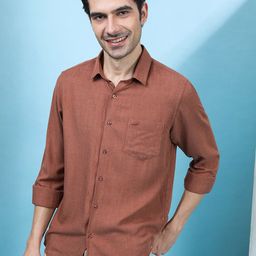 Crocodile Comfort Opaque Cotton Casual Shirt-image-73