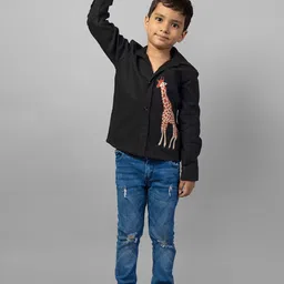 ZIP ZAP ZOOP Boys Comfort Printed Spread Collar Casual Shirt-8