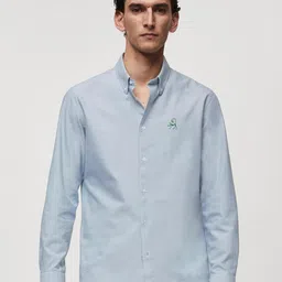 MISCHIEF MONKEY Classic Tailored Fit Button-Down Collar Casual Shirt-image-66