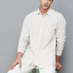 CODE by Lifestyle Linen Casual Regular Fit Shirt-image-56