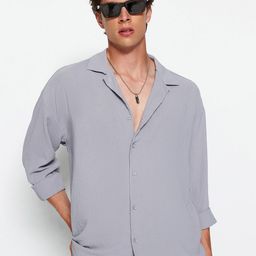 Trendyol Cuban Collar Long Sleeves Casual Shirt-image-42